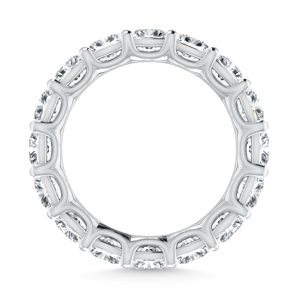 950 Platinum 4 CT Cushion Shape Lab Grown Diamond Full Eternity Band