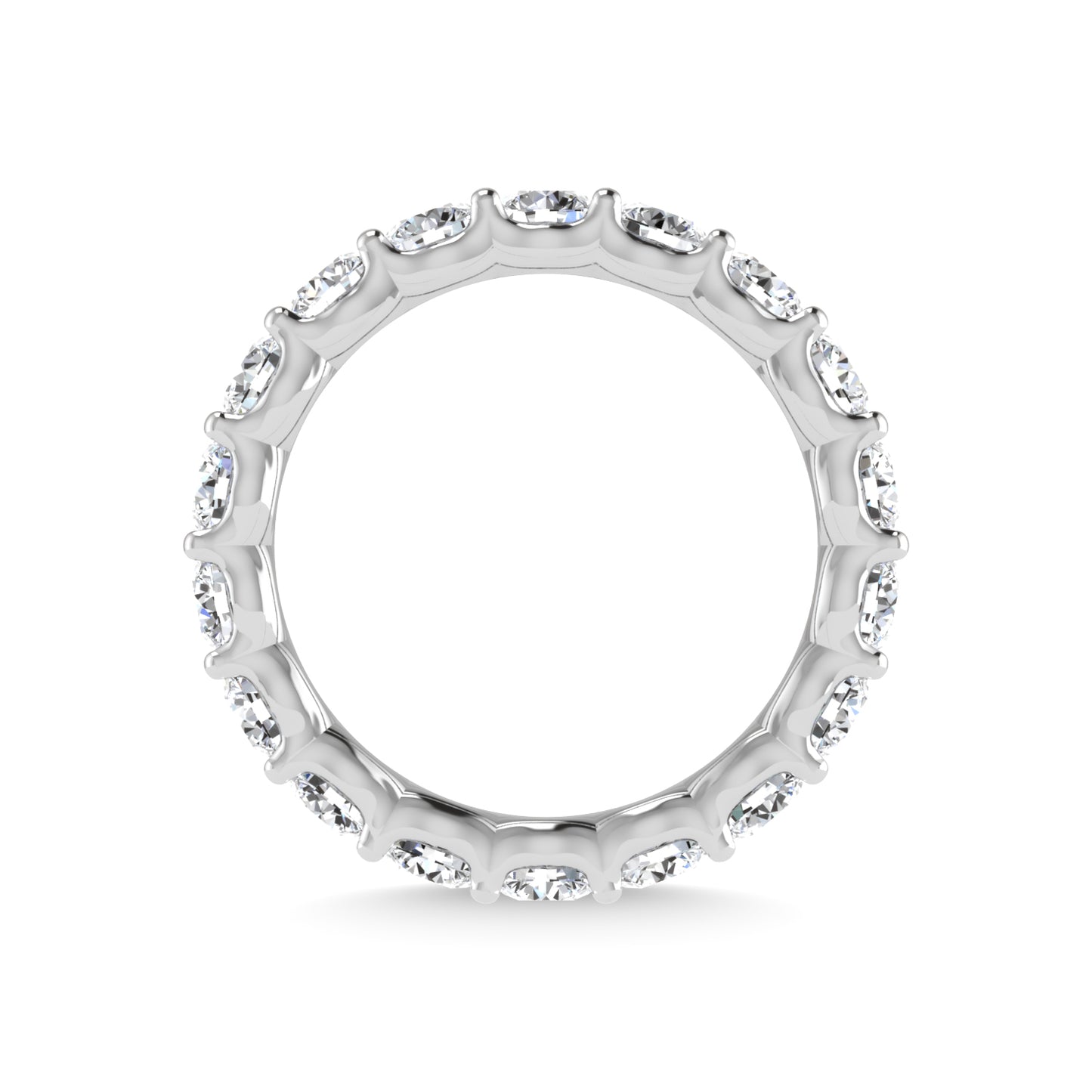 950 Platinum 4 1/2 CT Tw. Round Shape Lab Grown Diamond Full Eternity Band