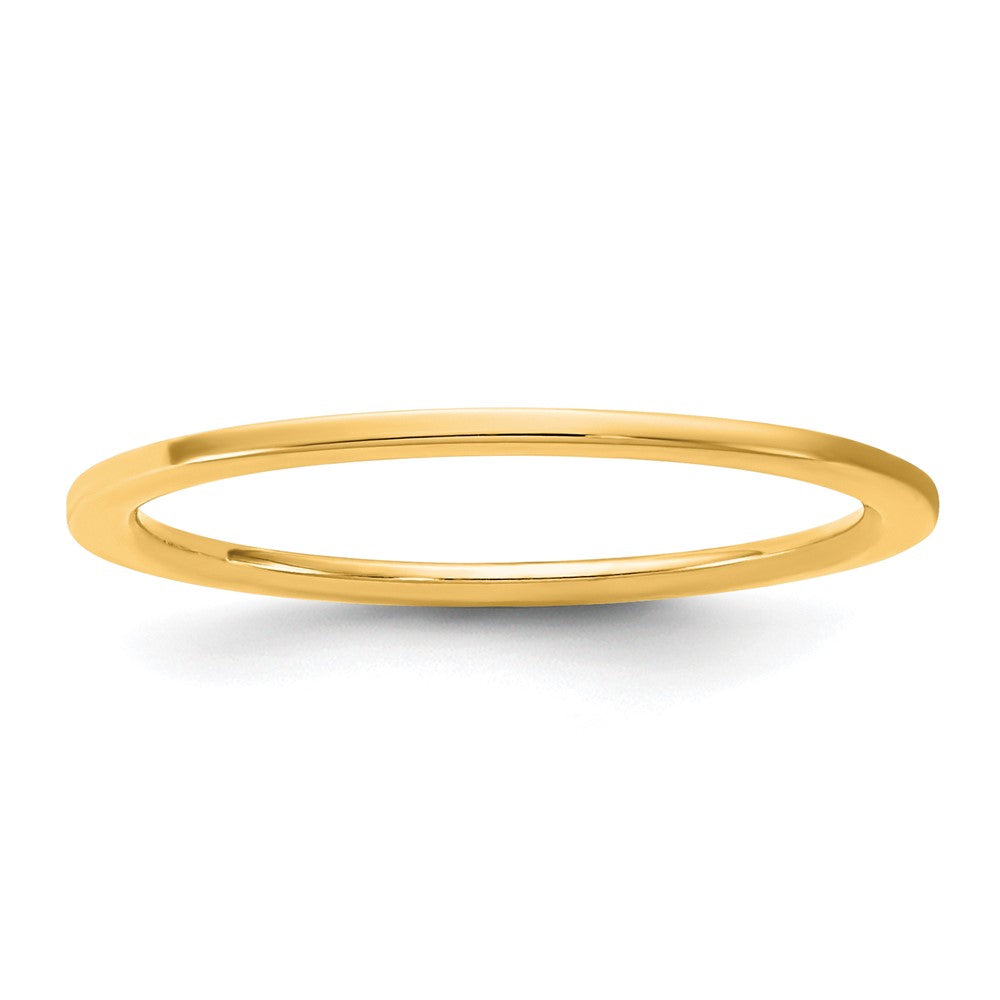 14KY 1mm Standard Flat Comfort Fit Band