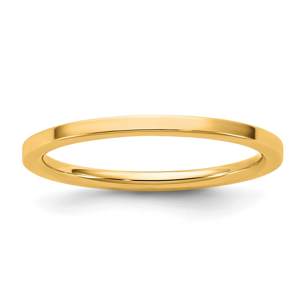 14KY 1.5mm Standard Flat Comfort Fit Band