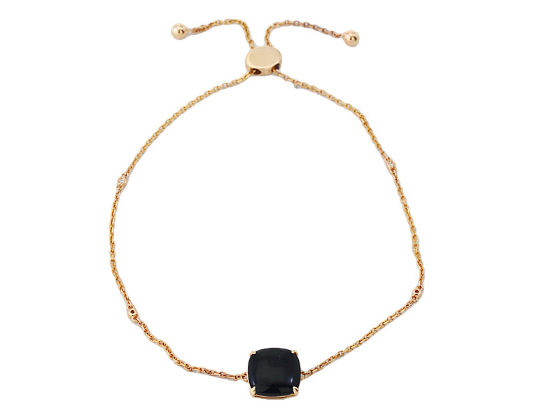 EFFY 14K YELLOW GOLD DIAMOND,TURQUOISE BRACELET