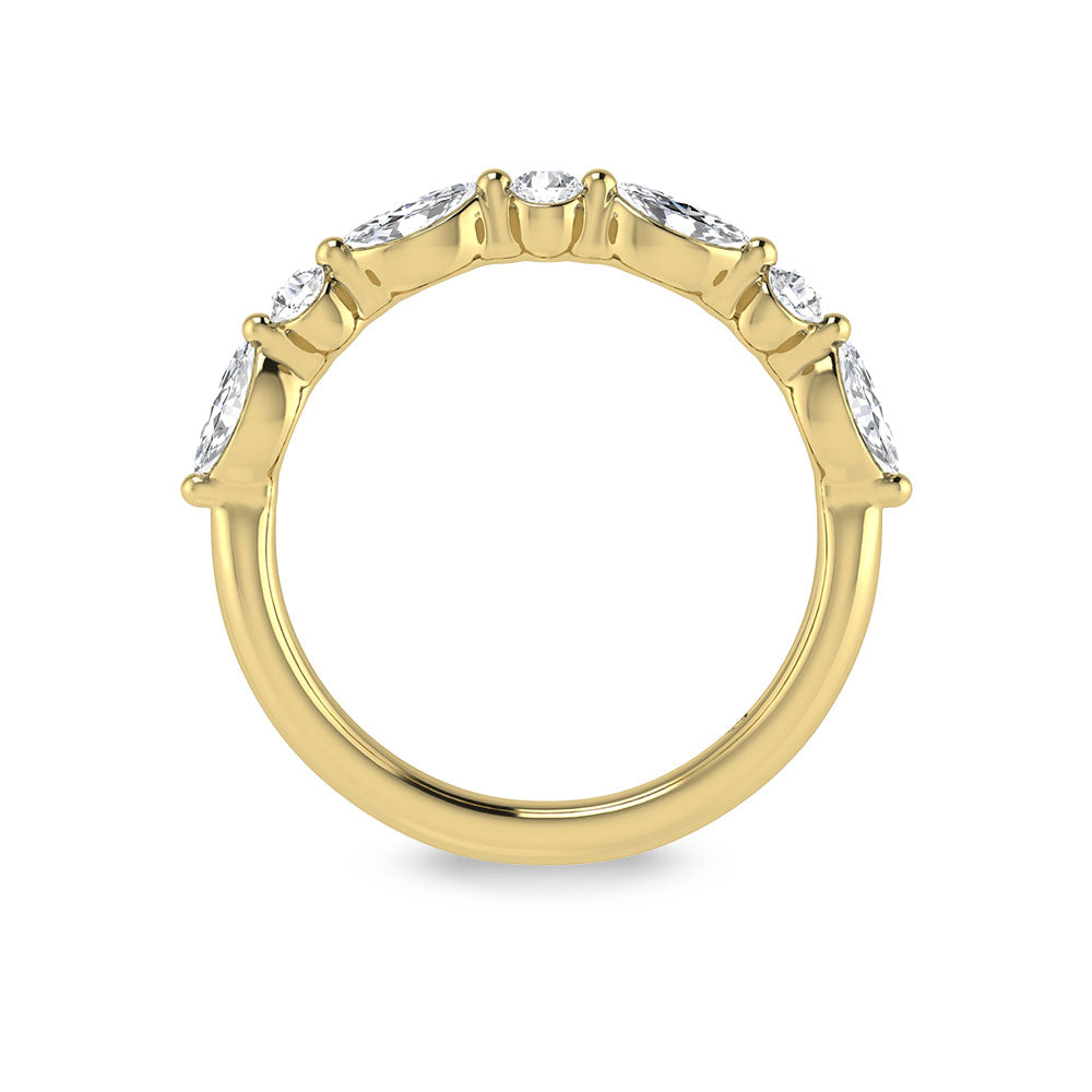 14K Yellow Gold Lab Grown Diamond 1/2 ct.tw. IGI Certified Wedding Band