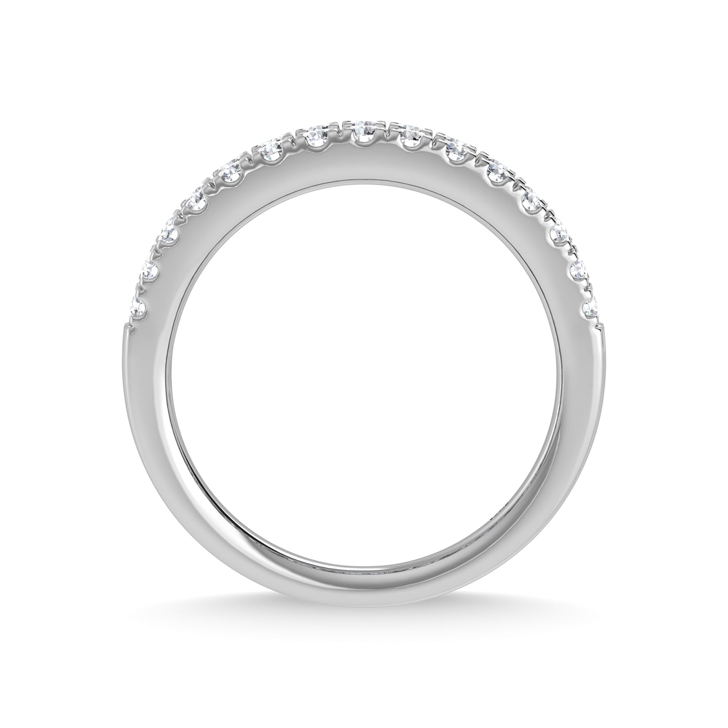 14K White Gold Lab Grown Diamond 1 Ct.Tw. Wedding Band