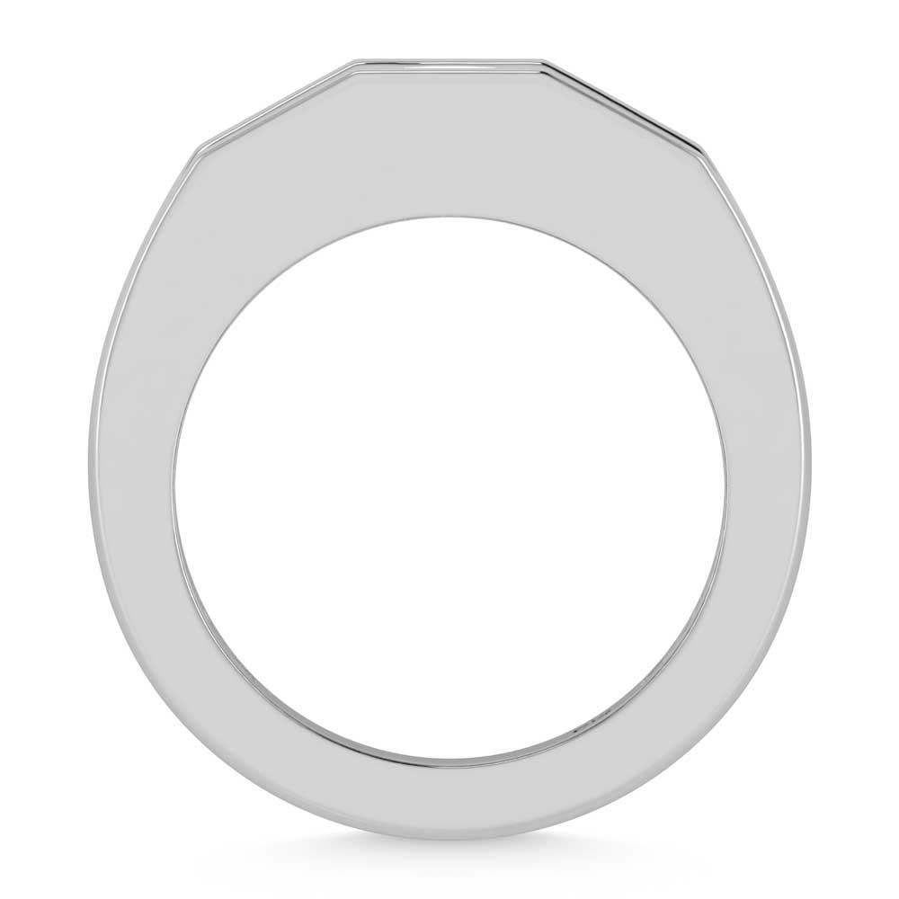 14K White Gold Lab Grown Diamond 2 Ct.Tw. Mens Band