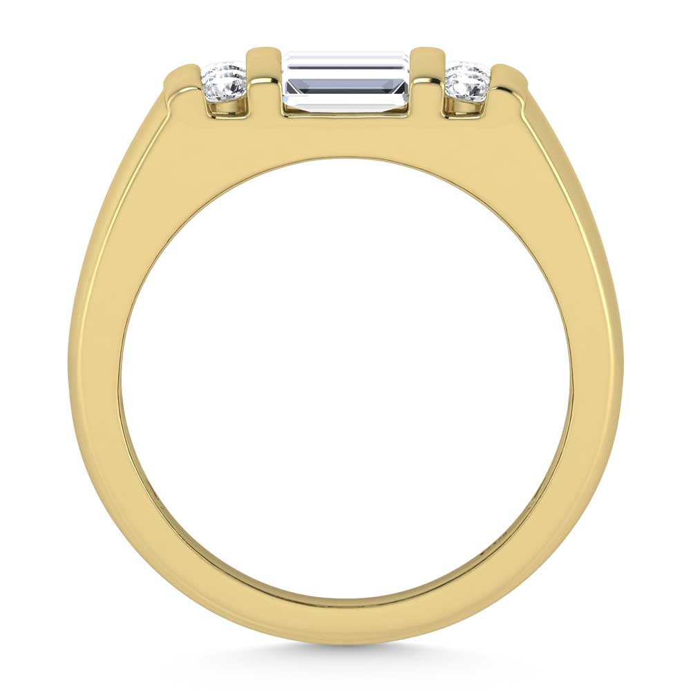 14K Yellow Gold Lab Grown Diamond 2 Ct.Tw. Mens Ring