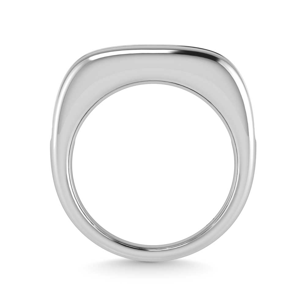 14K White Gold Lab Grown Diamond 3 1/2 Ct.Tw. Mens Ring