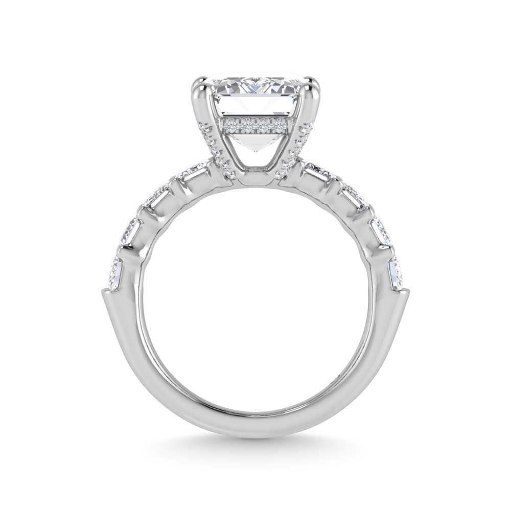 14K White Gold Lab Grown Diamond 5 3/4 Ct.Tw. Engagement Ring