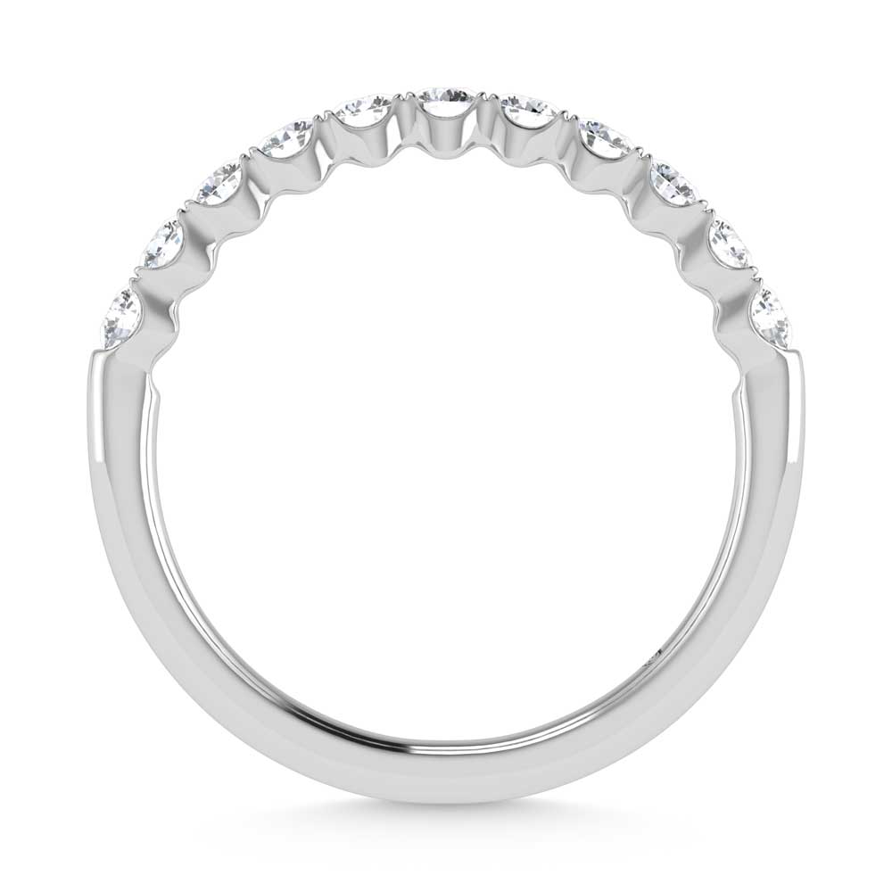 14K White Gold Lab Grown Diamond 1/2 Ct.Tw. Band