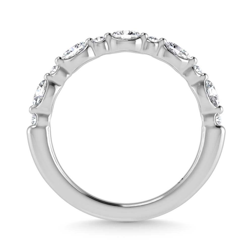 14K White Gold Lab Grown Diamond 3/8 Ct.Tw. Stackable Band