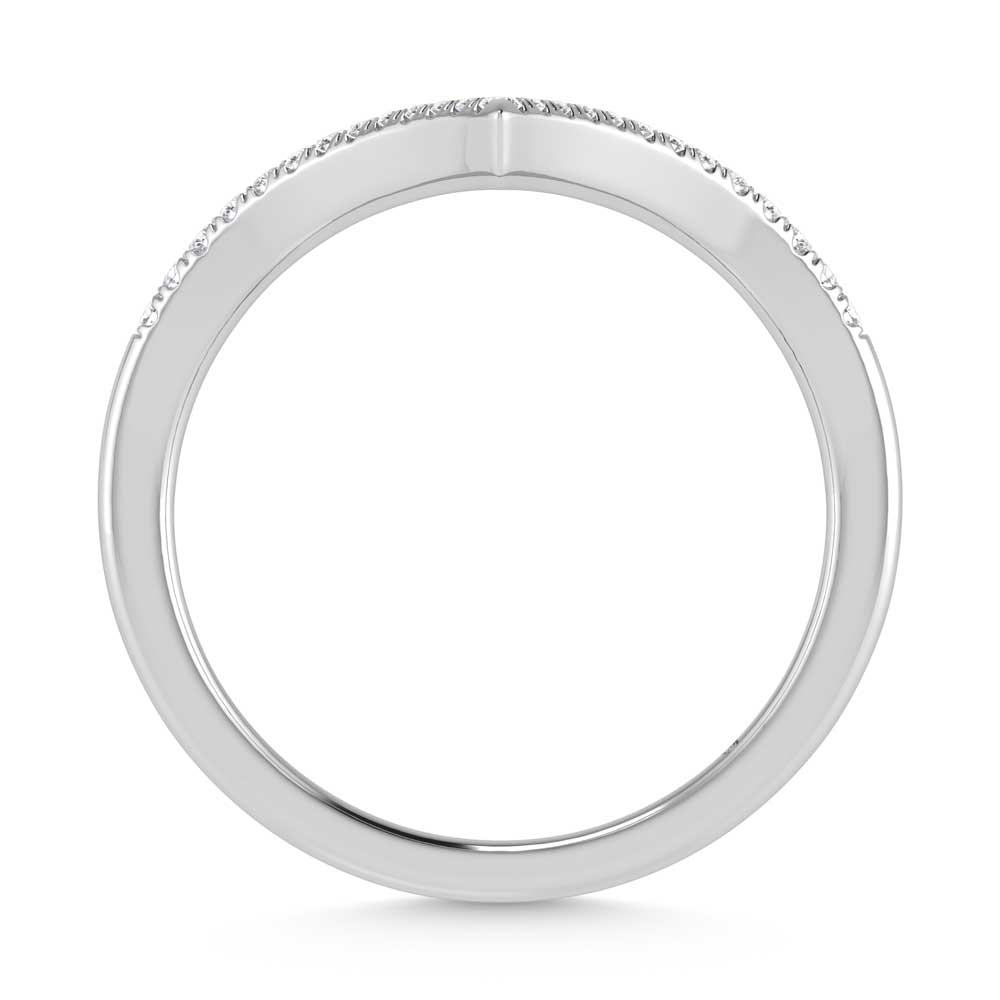 14K White Gold Lab Grown Diamond 1/6 Ct.Tw. Stack Band