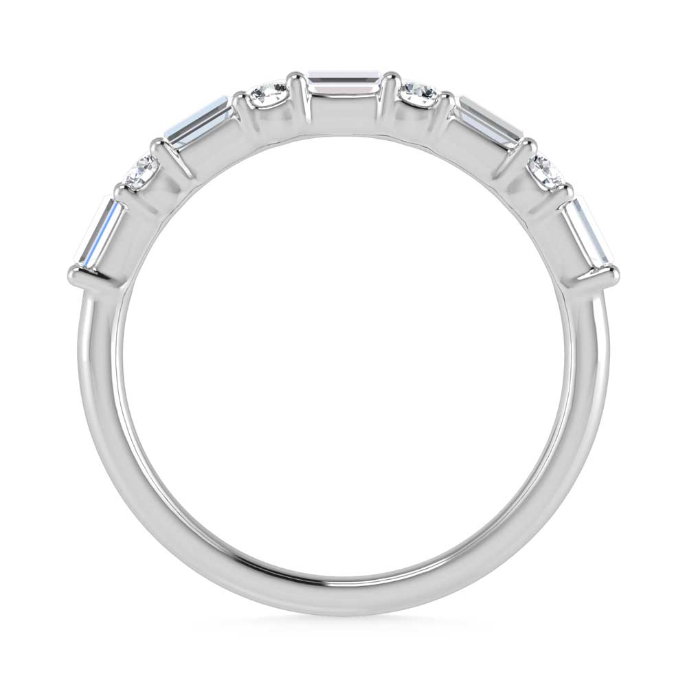 14K White Gold Lab Grown Diamond 1/3 Ct.Tw. Stackable Band