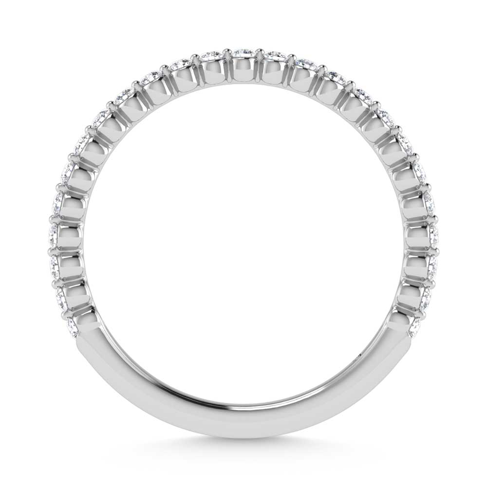 14K White Gold Lab Grown Diamond 1/4 Ct.Tw. Stackable Band
