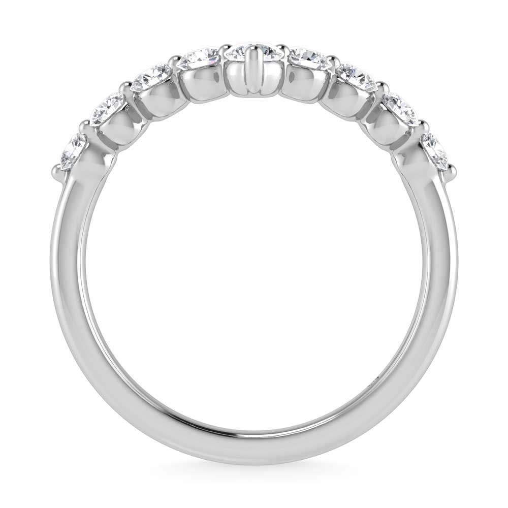 14K White Gold Lab Grown Diamond 3/8 Ct.Tw. Chevron Band