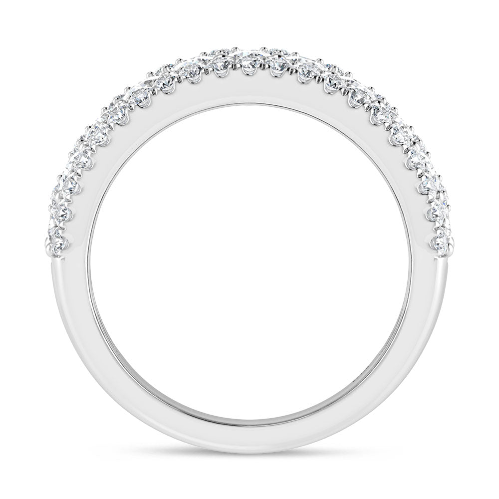 14K White Gold 2 1/4 Ct.Tw. Labgrown Diamond Fashion Band