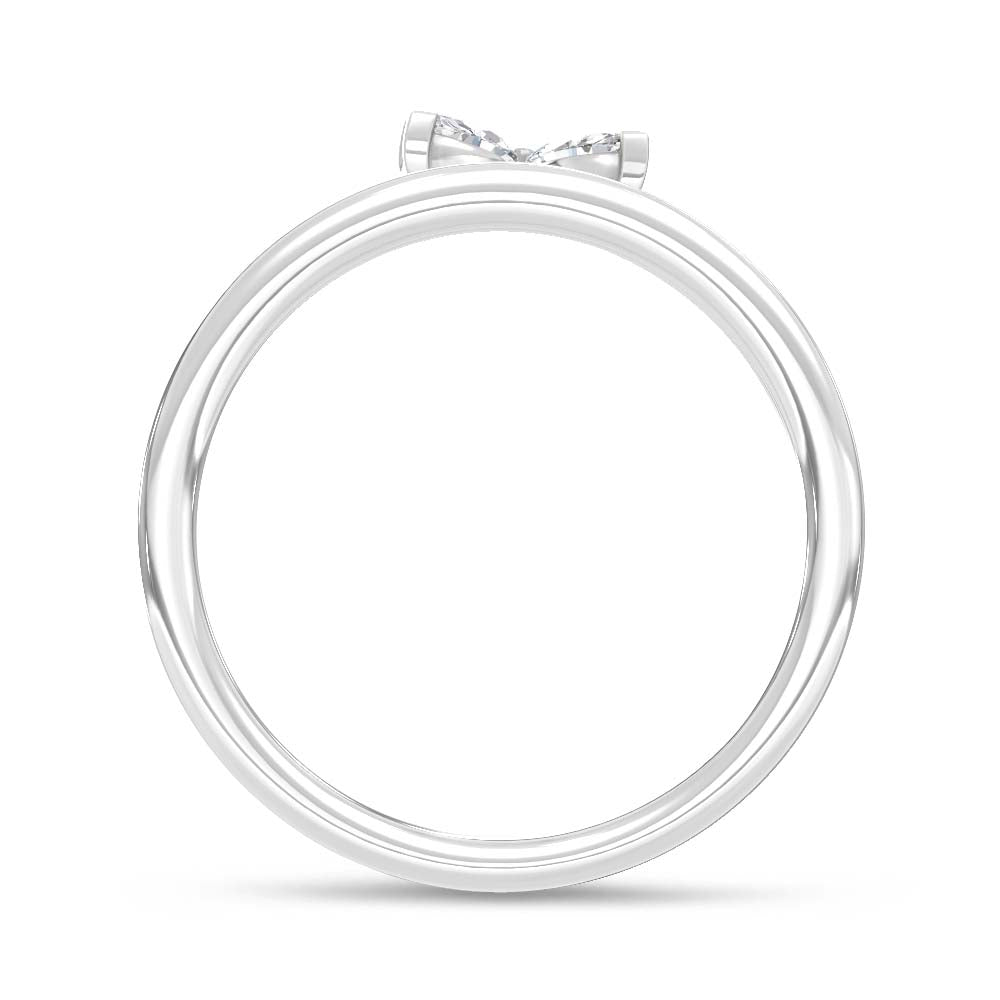 14K White Gold Lab Grown Diamond 1/2 Ct.Tw. Fashion Ring