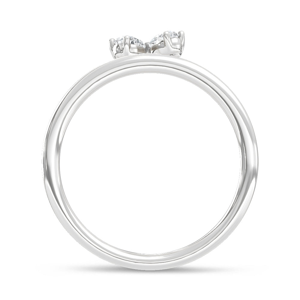 14K White Gold Lab Grown Diamond 1/2 Ct.Tw. Fashion Ring