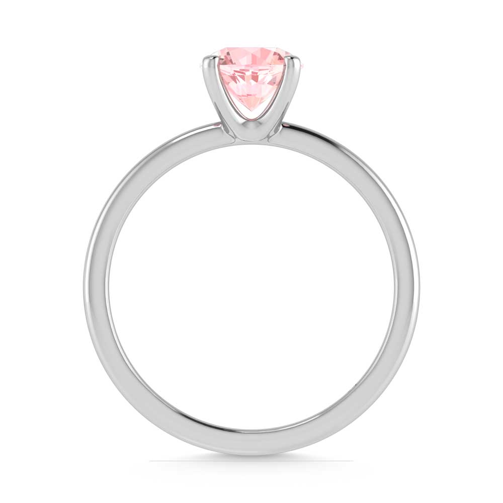 IGI Certified 14K White Gold Lab Grown Pink Diamond 1 1/2 Ct.Tw. Solitaire Ring