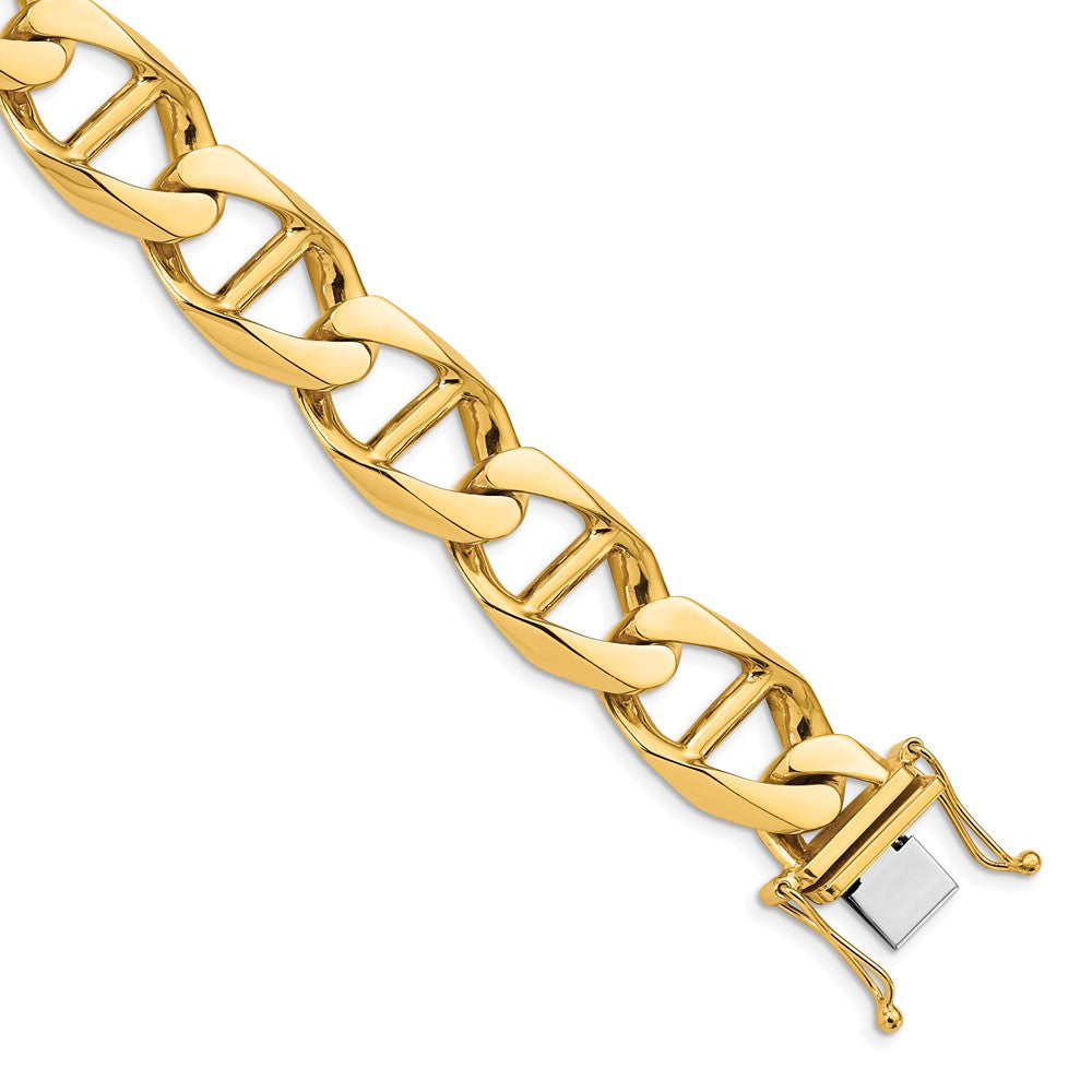 14k 14.6mm Hand-polished Anchor Link (Per Inch)