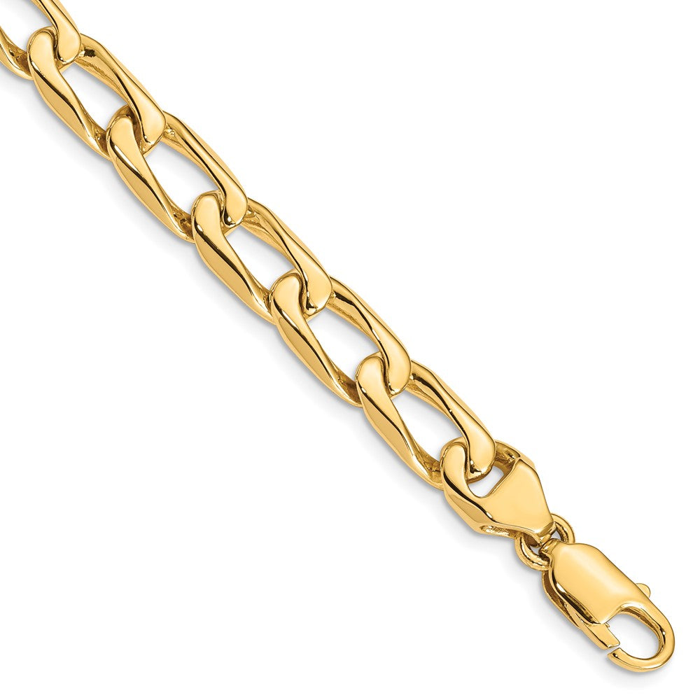 14K 8.5mm Hand-polished Open Link (Per Inch)