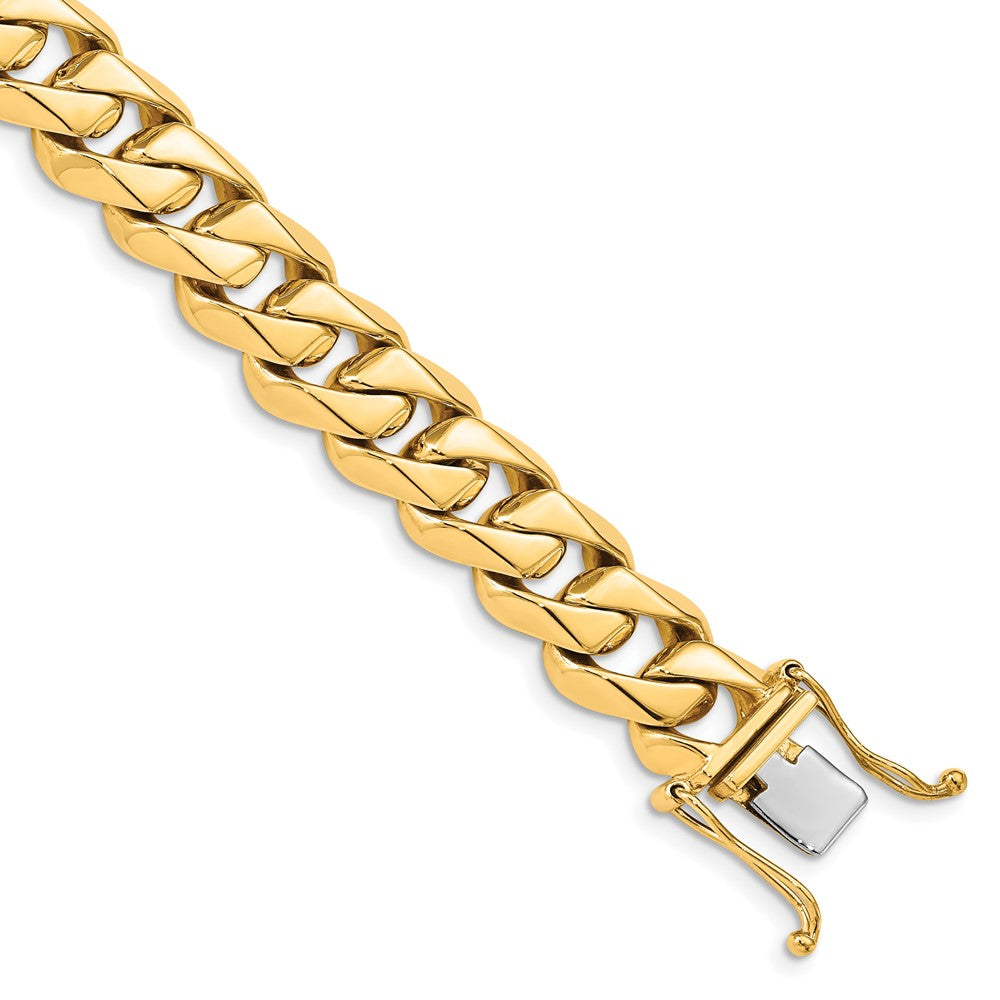 14k 11mm Hand-polished Traditional Link Chain (Per Inch)