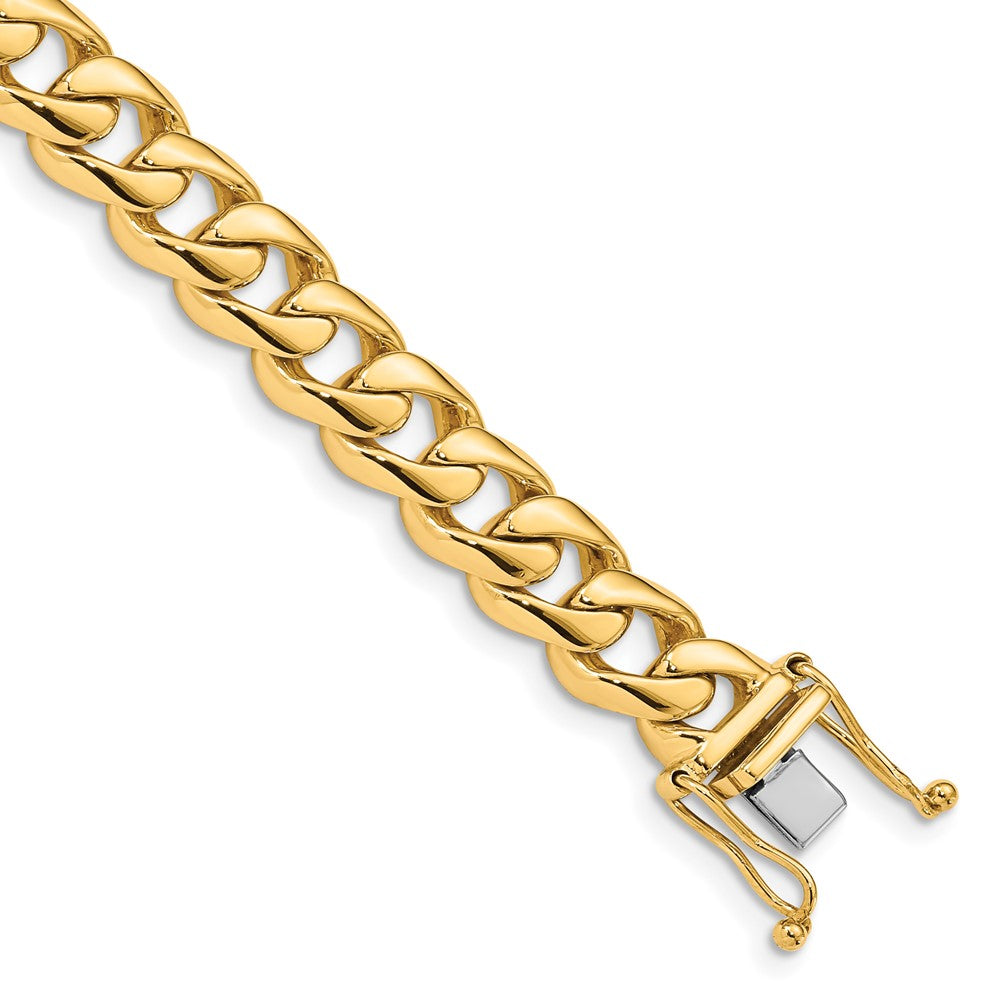 14k 8.3mm Hand-polished Rounded Curb Link (Per Inch)