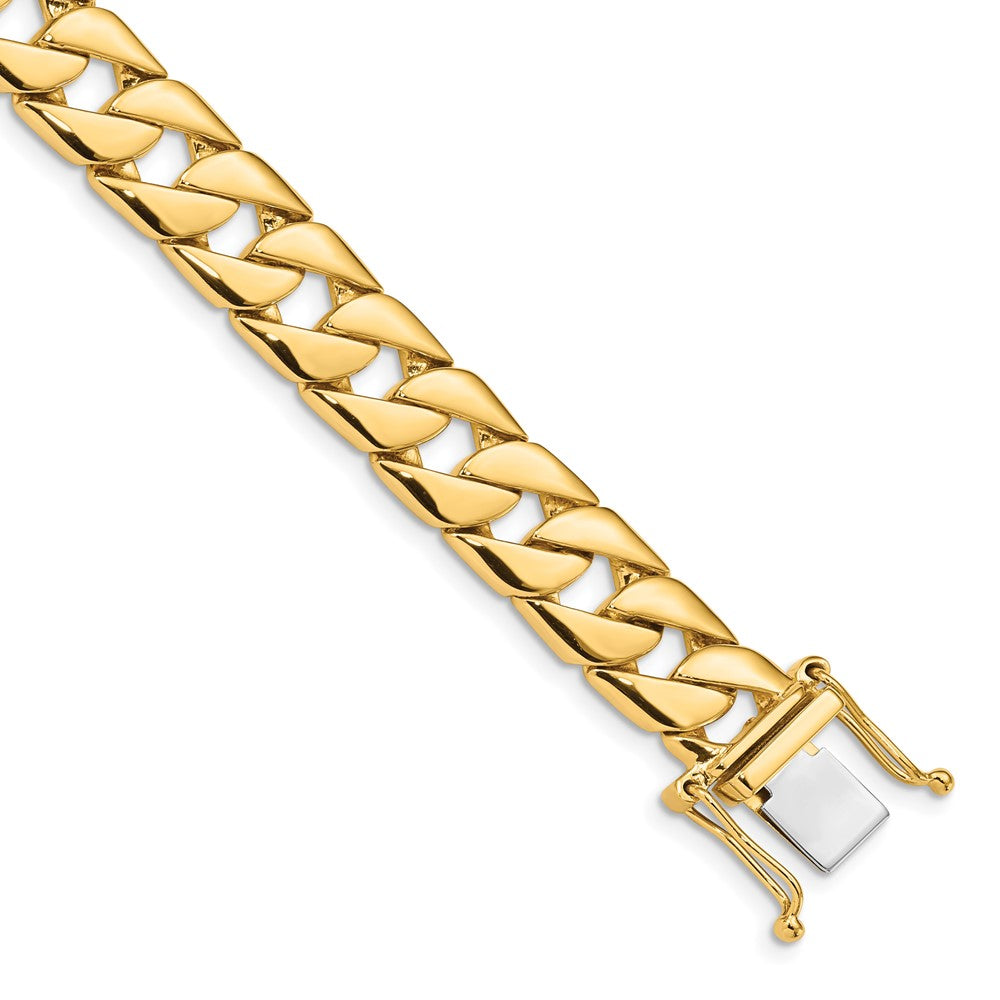 14k 10.2mm Hand-Polished Fancy Link Chain