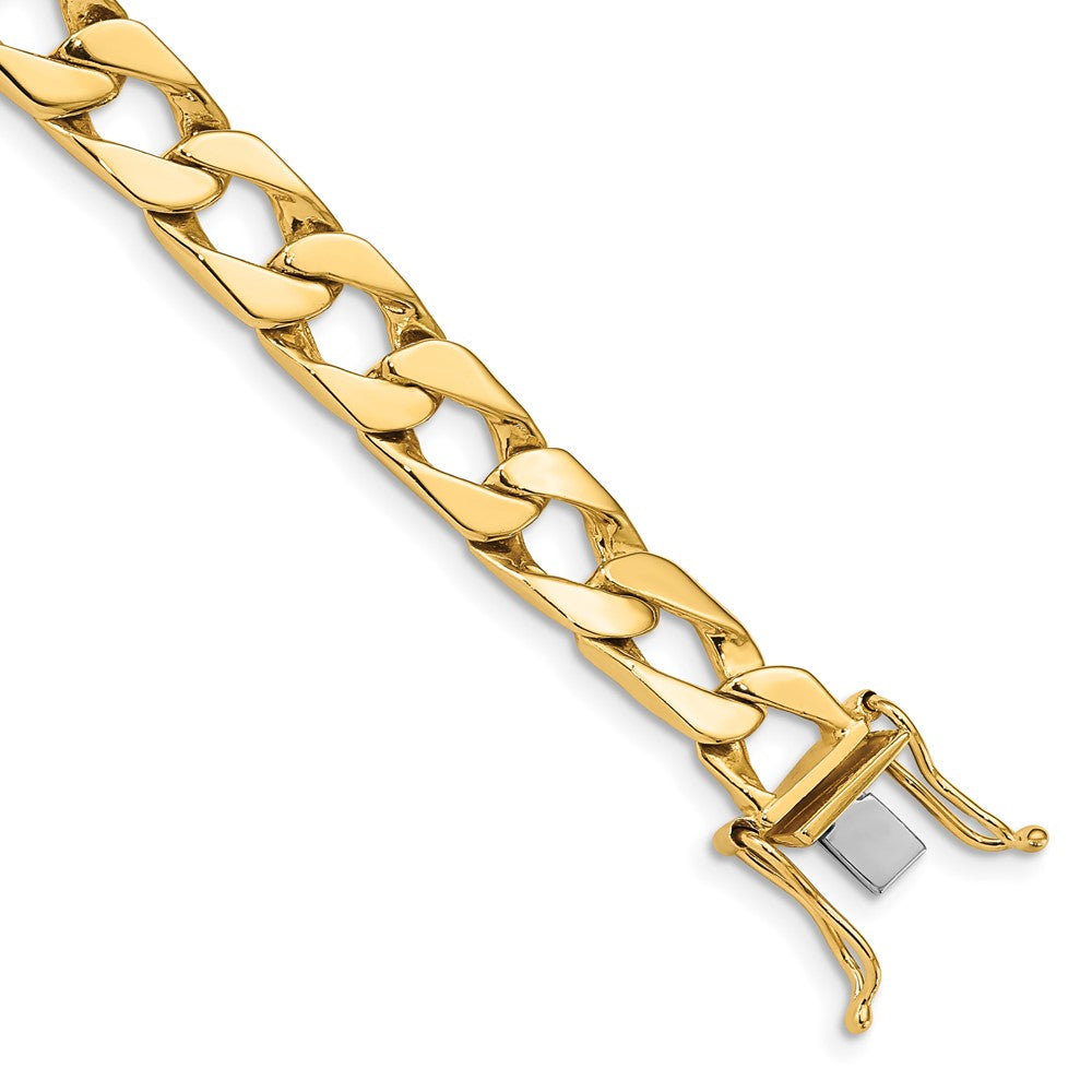 14K 7.9mm Hand-polished Fancy Link (Per Inch)