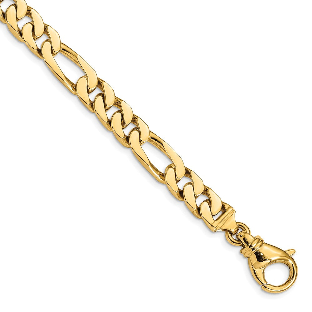 14k 7.7mm Hand Polished Fancy Link (Per Inch)
