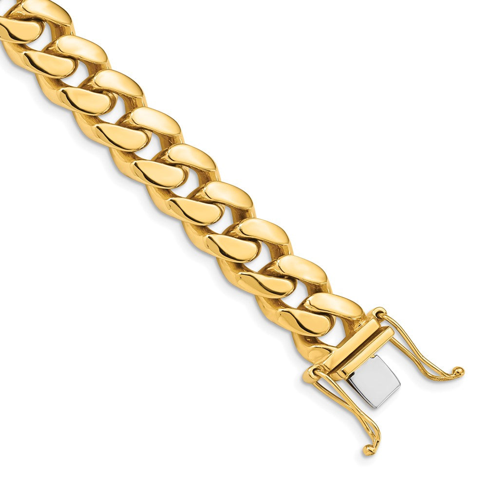 14k 10.7mm Hand-polished Miami Cuban Chain (Per Inch)