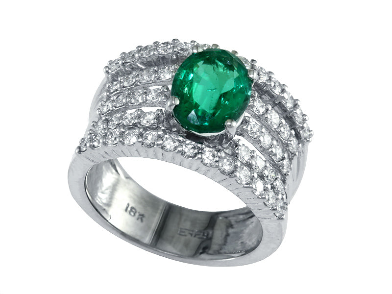 EFFY 18K WHITE GOLD RING