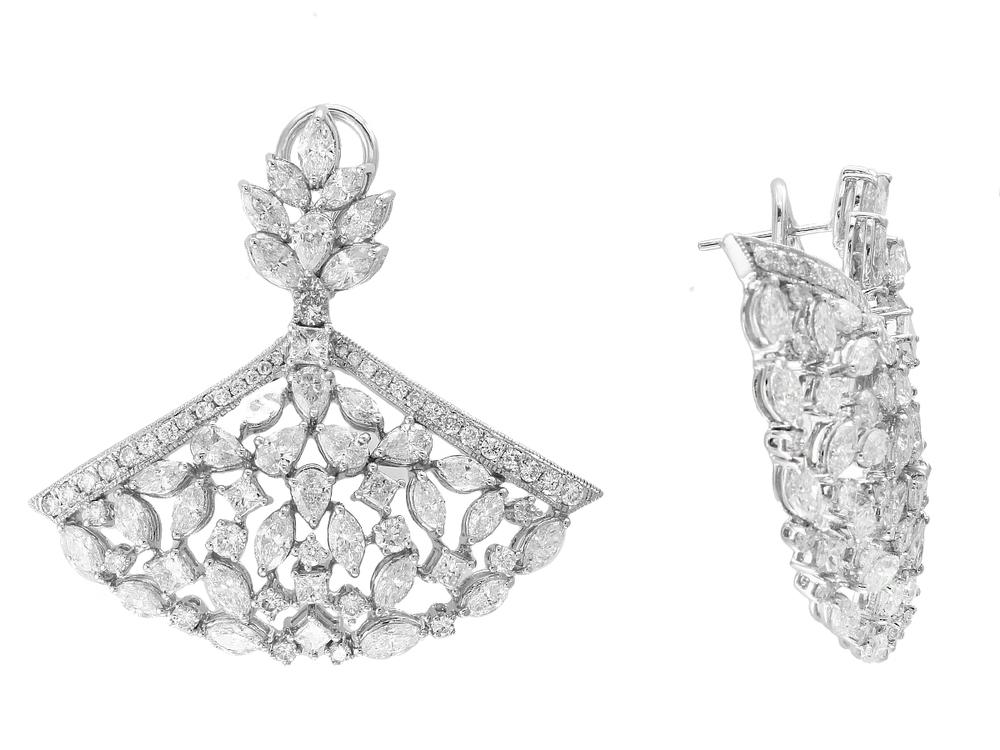 EFFY 18K WHITE GOLD EARRINGS