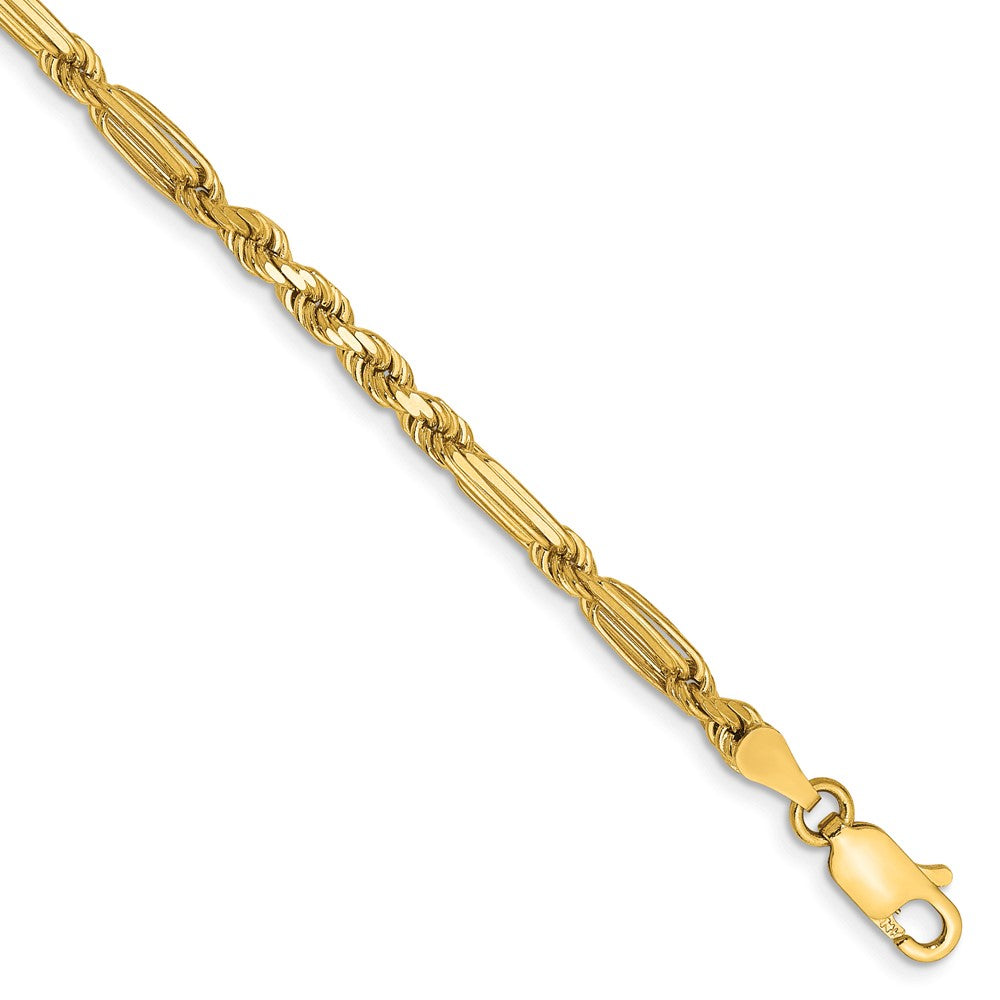 14k 3.0mm D/C Milano Rope Chain
