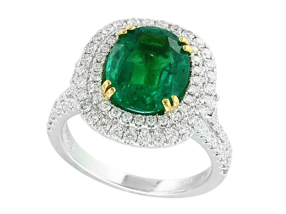 EFFY 18K WHITE and YELLOW GOLD RING