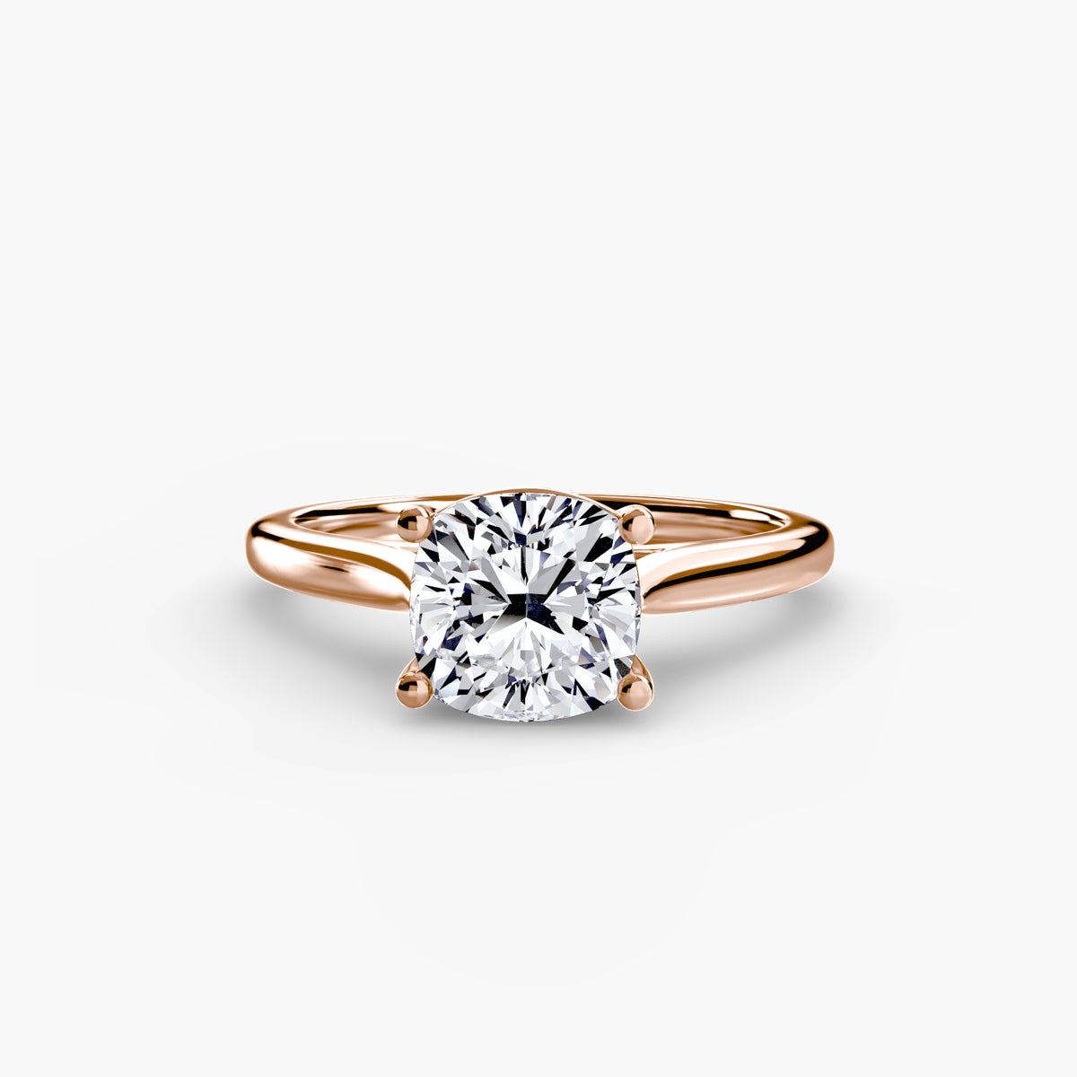 Ring Setting - 18K Rose Gold (Oval)