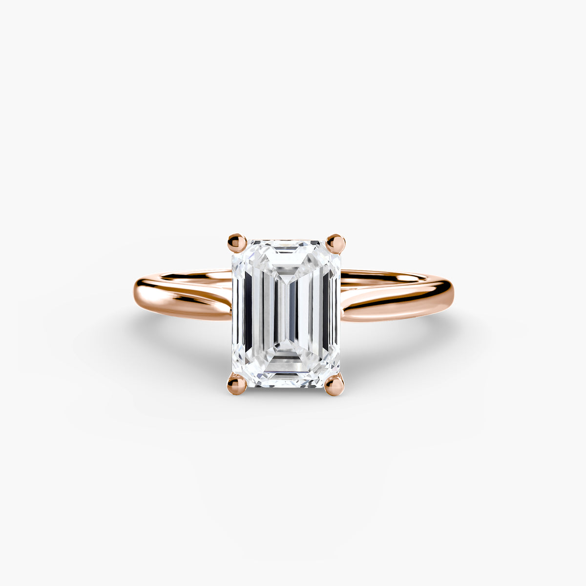 Ring Setting - 18K Rose Gold (Heart)