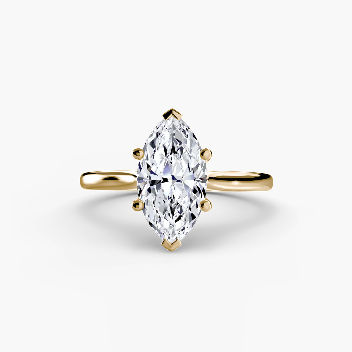 Ring Setting - 18K Rose Gold (Round)