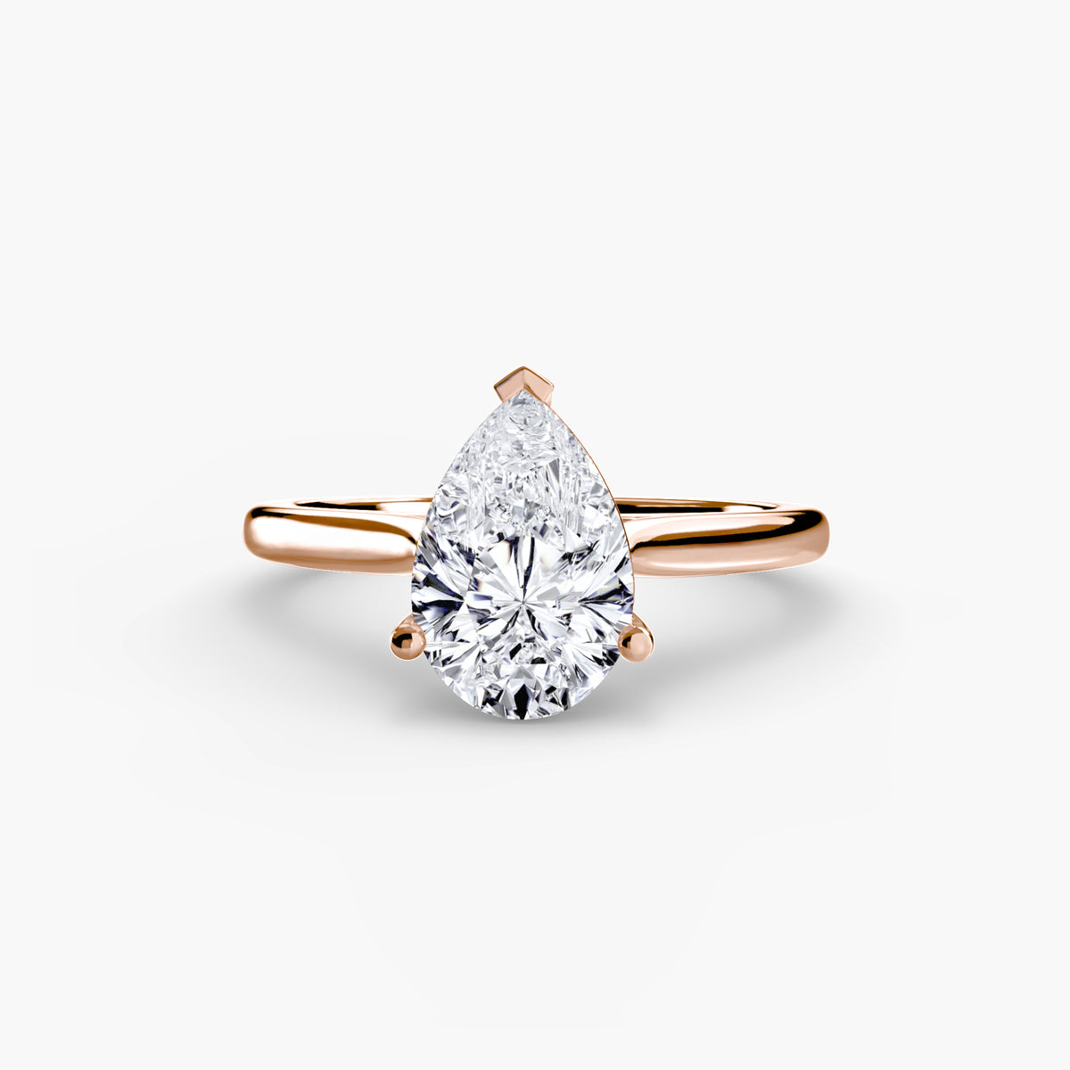 Ring Setting - 14K Rose Gold (Emerald)