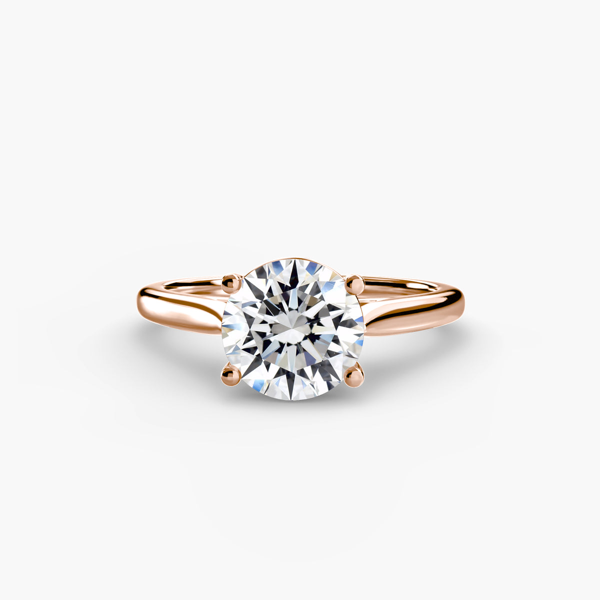 Ring Setting - 18K Rose Gold (Princess)