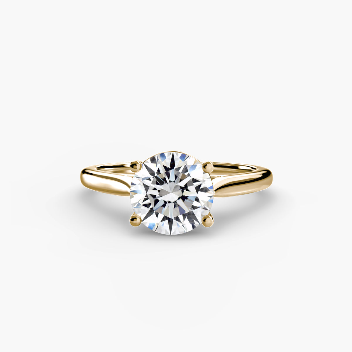 Ring Setting - 18K Yellow Gold (Princess)