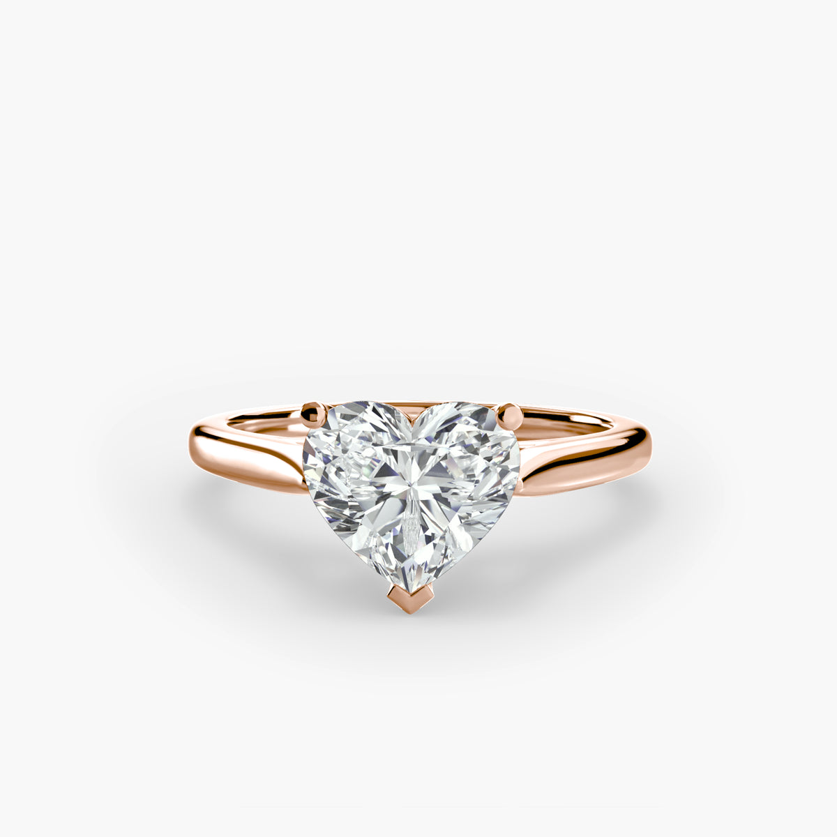 Ring Setting - 14K Rose Gold (Radiant)