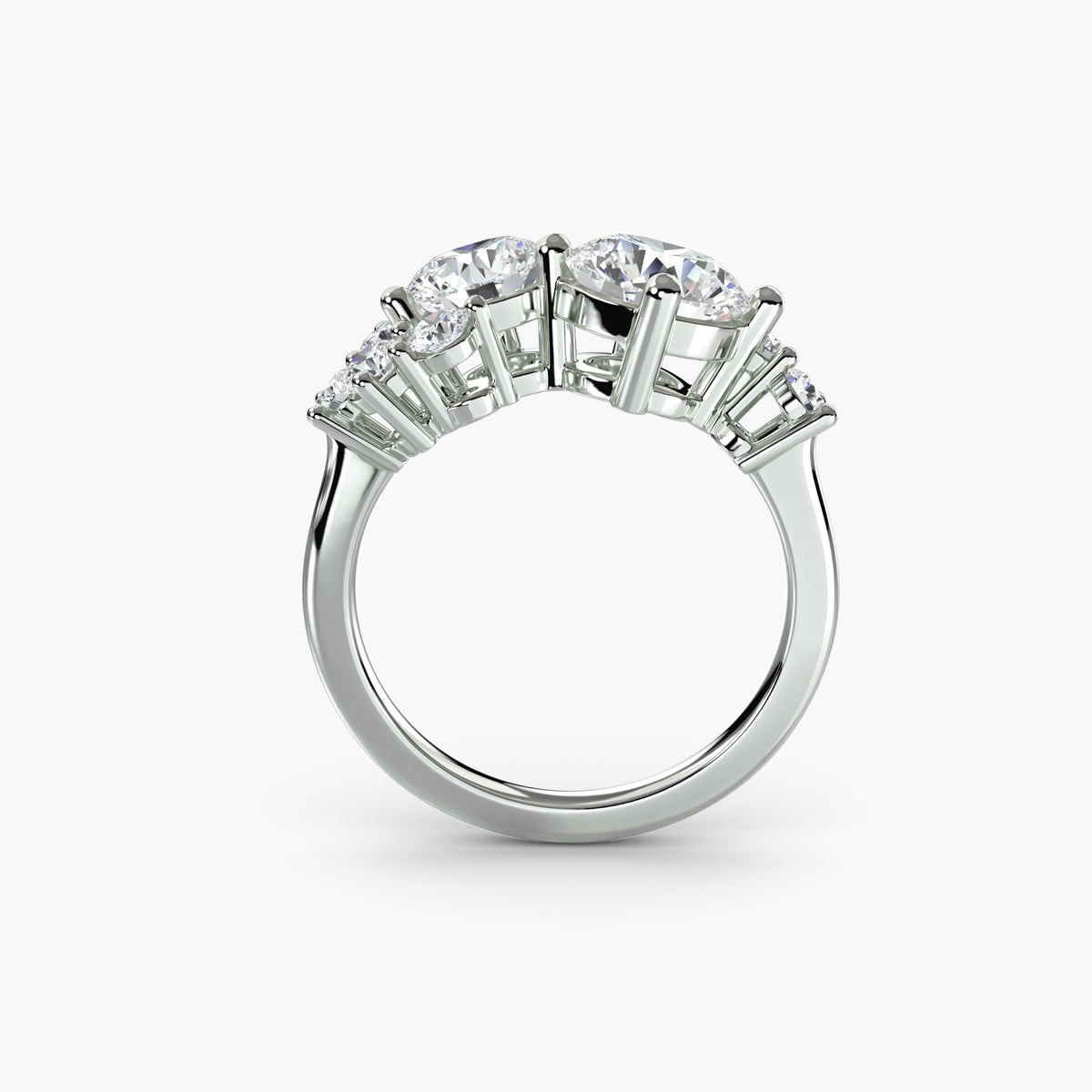 Eternal Embrace Ring - 14K White Gold (Round)