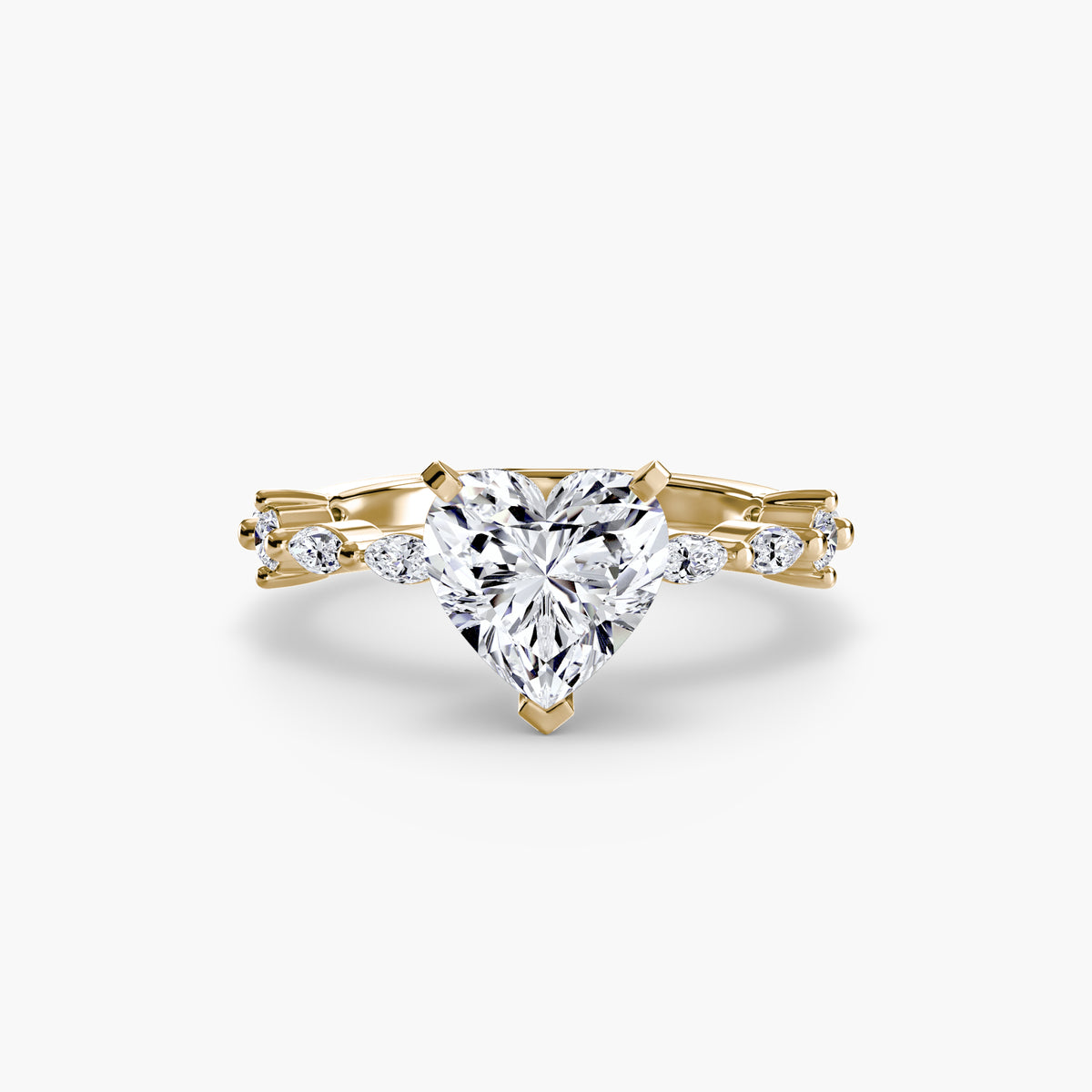 Ring Setting - 14K Yellow Gold (Radiant)