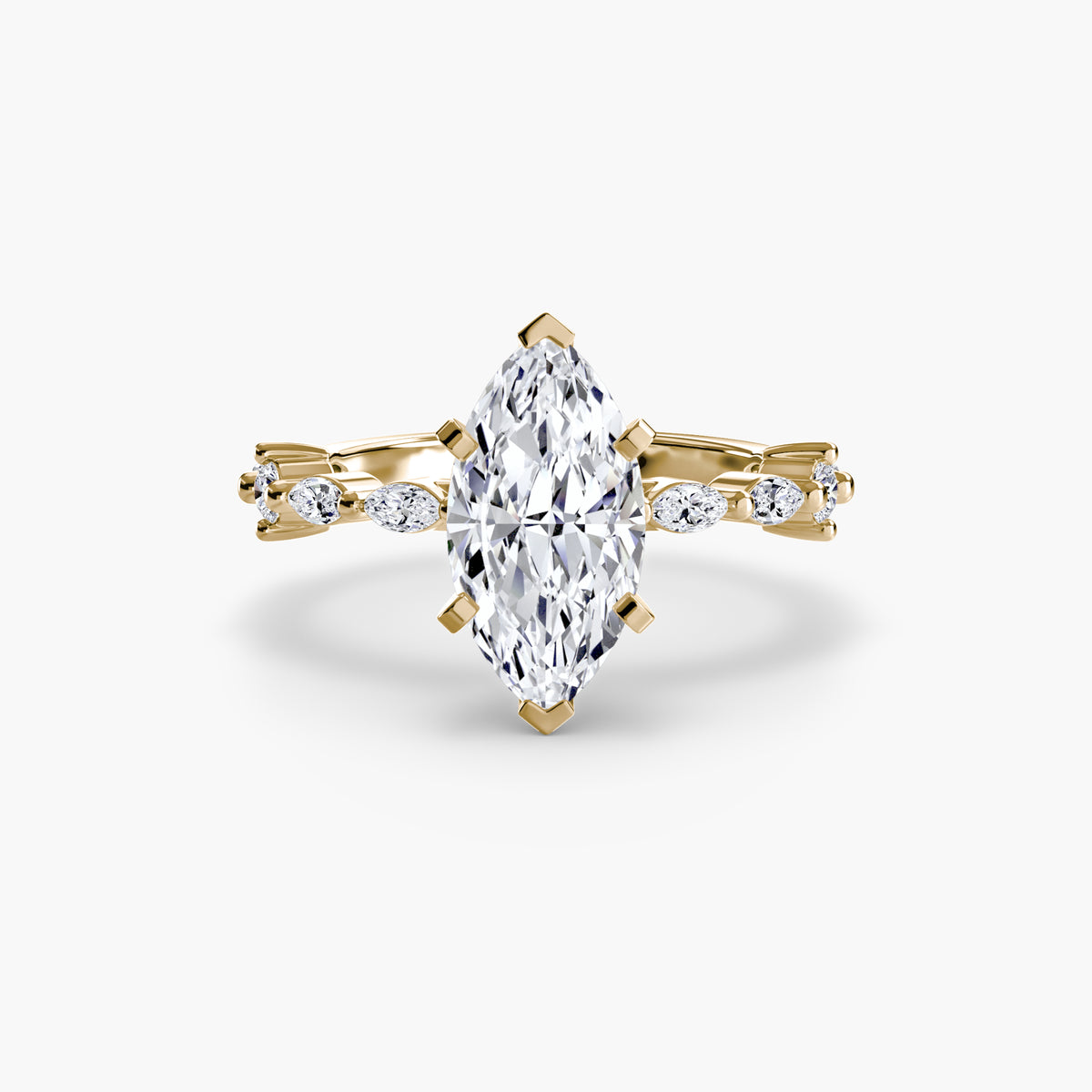 Ring Setting - 14K Rose Gold (Round)