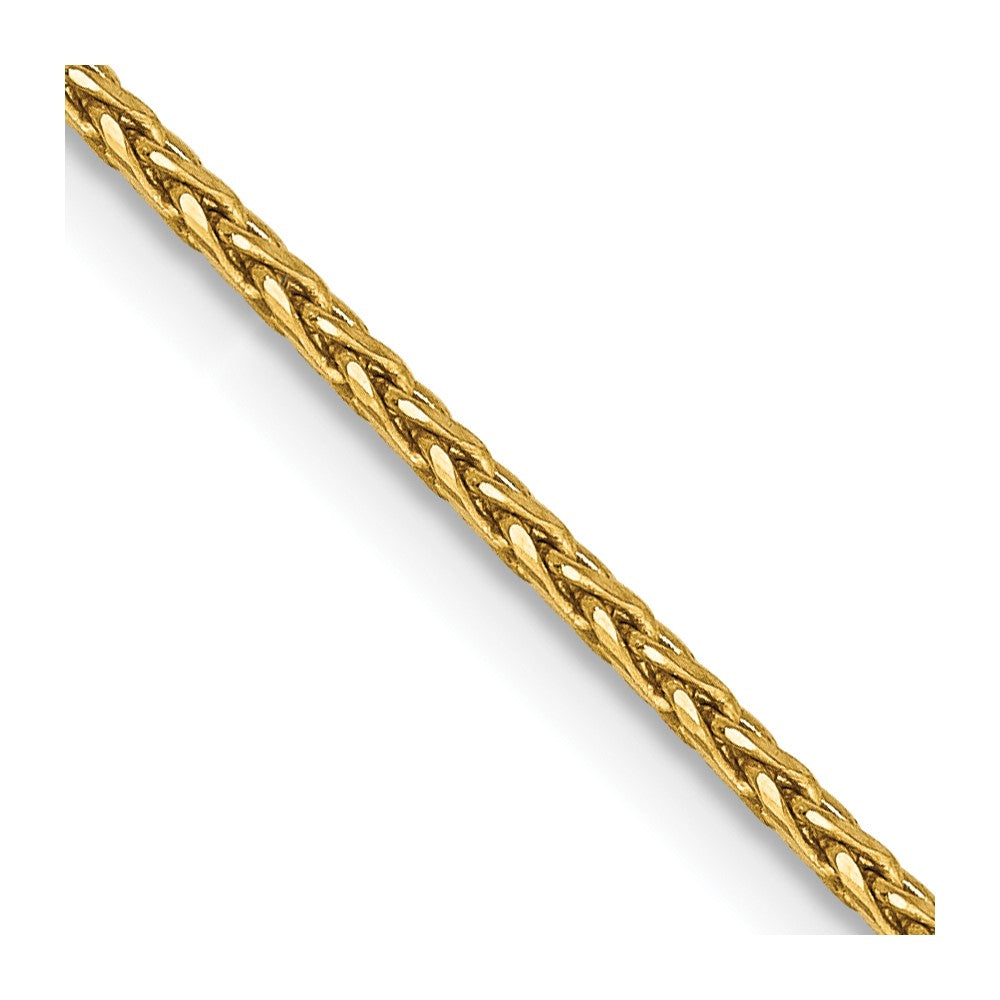 14K 1.4mm D/C Parisian Wheat Chain Anklet
