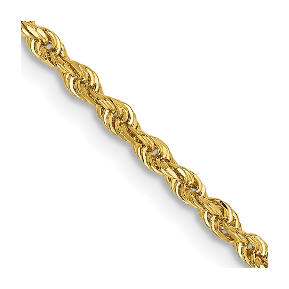 14k 2.0mm D/C Quadruple Rope Chain Anklet
