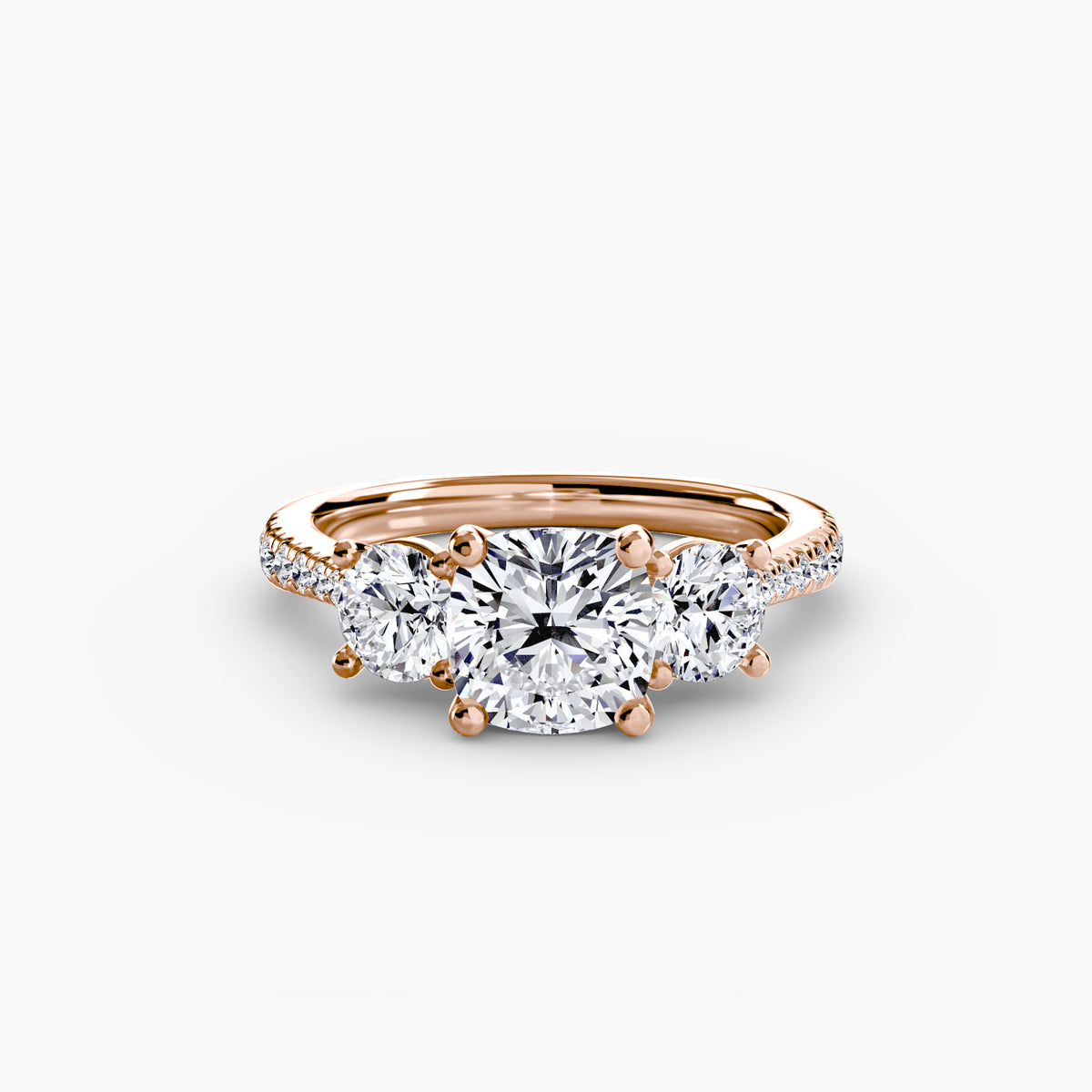 Ring Setting - 14K Rose Gold (Oval)