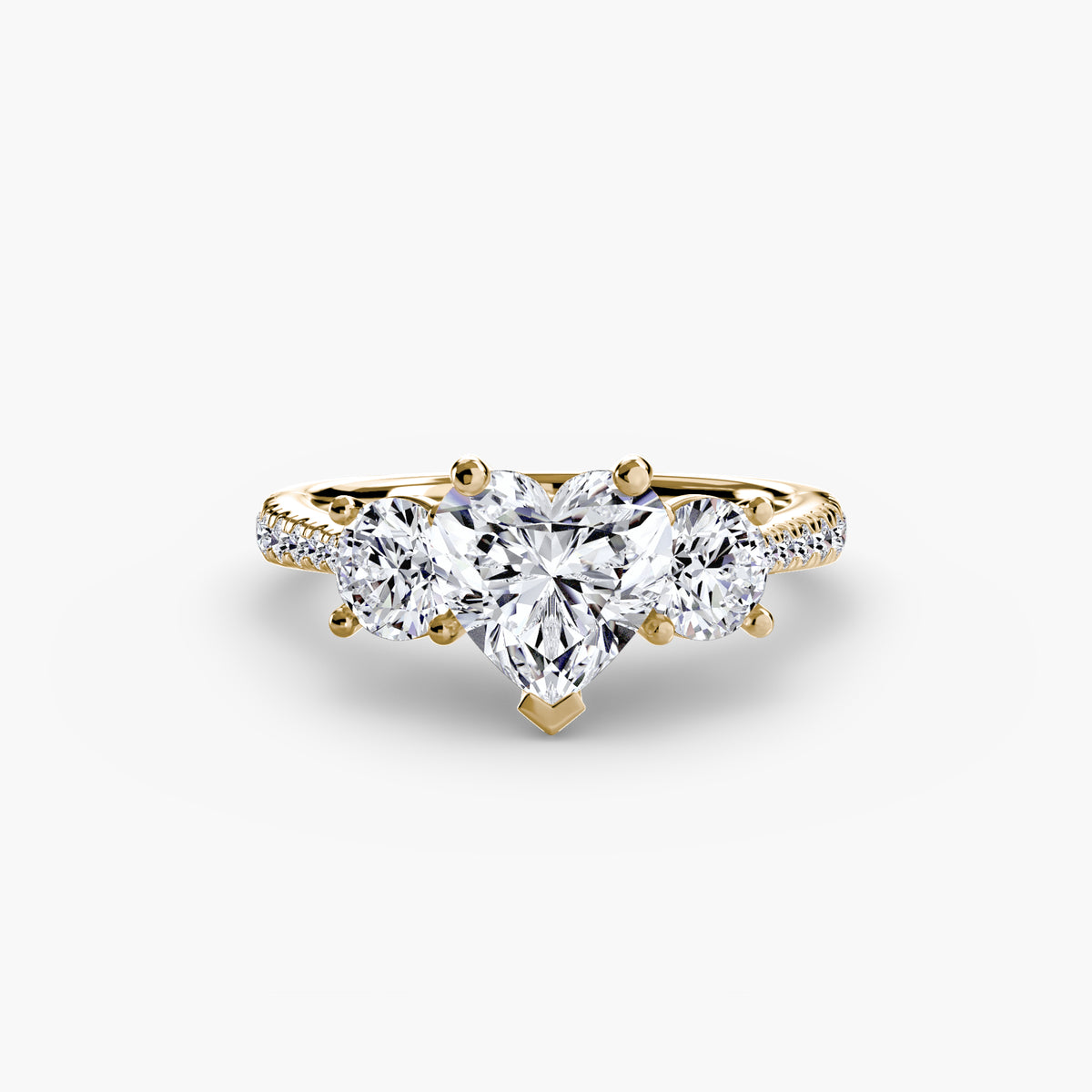 Ring Setting - 18K Yellow Gold (Radiant)