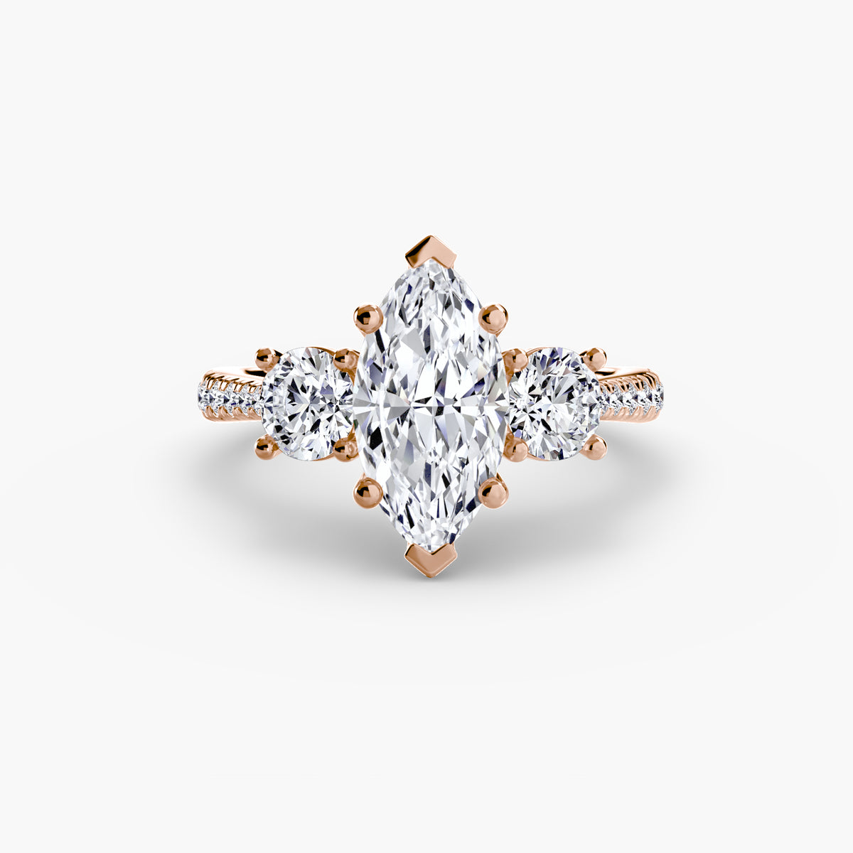Ring Setting - 18K White Gold (Round)