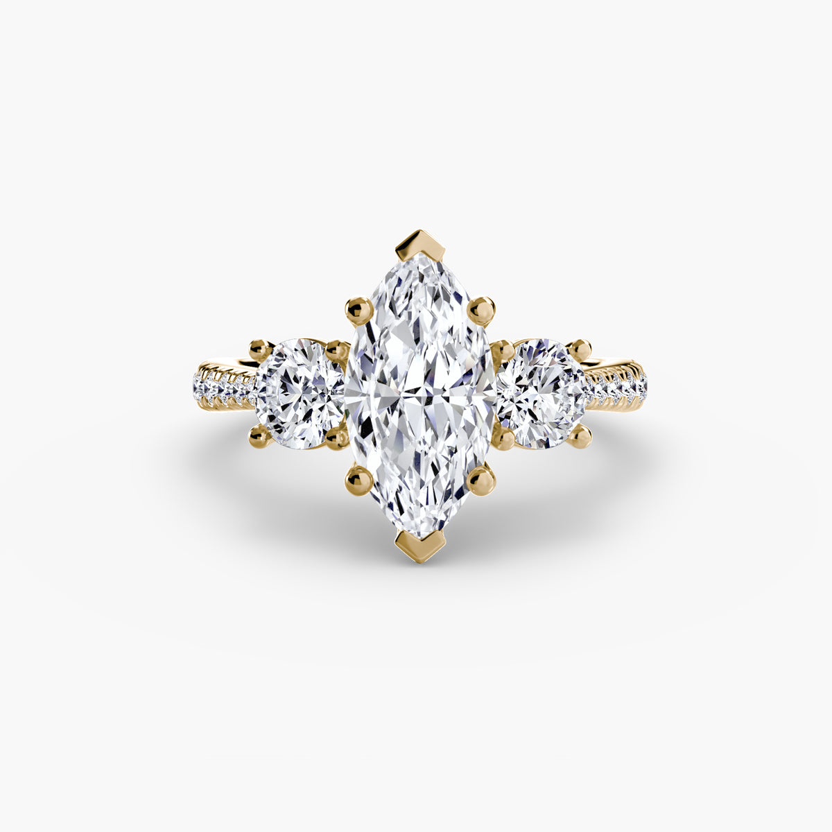Ring Setting - 14K Rose Gold (Round)