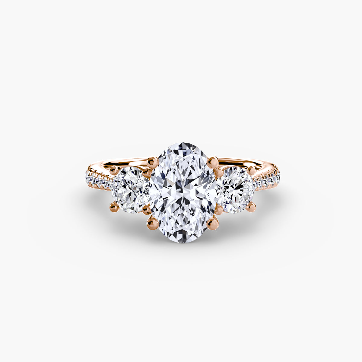 Ring Setting - 18K Rose Gold (Pear)